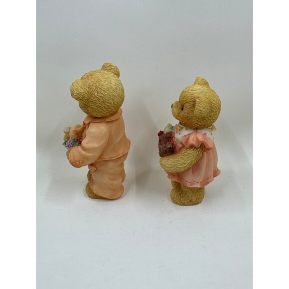 Cherished Teddies Rick & Barbara Figurines Set 1996 Enesco Collectible Bears - Picture 4 of 5